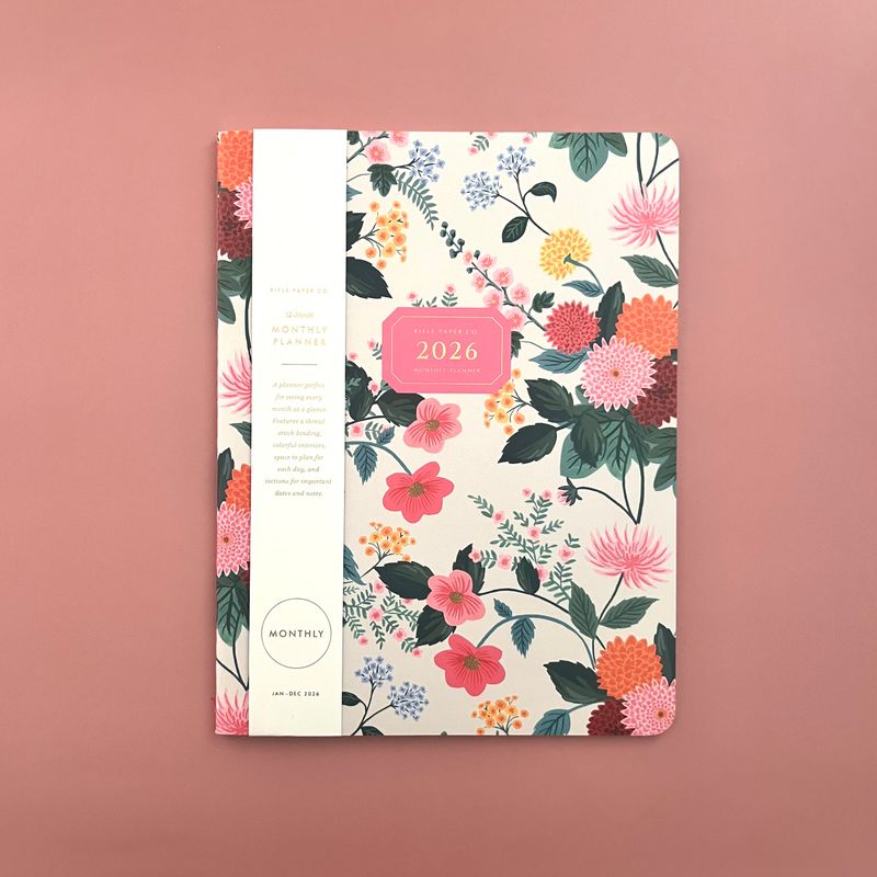 Rifle Paper 2026 Dahlia 12-Month Appointment Notebook