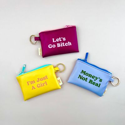 Colorblock Penny Key Ring