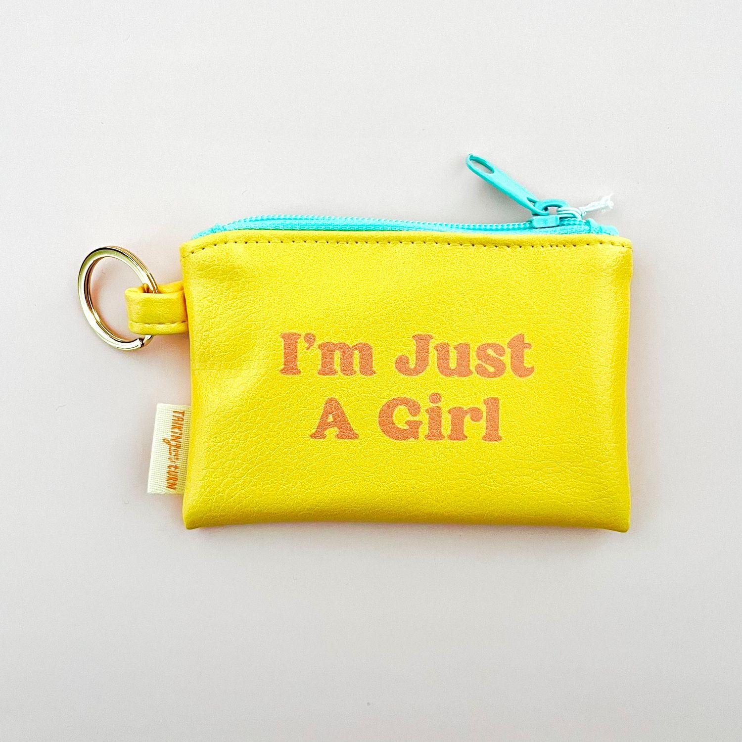 Colorblock Penny Key Ring, Style: I&#39;m Just a Girl