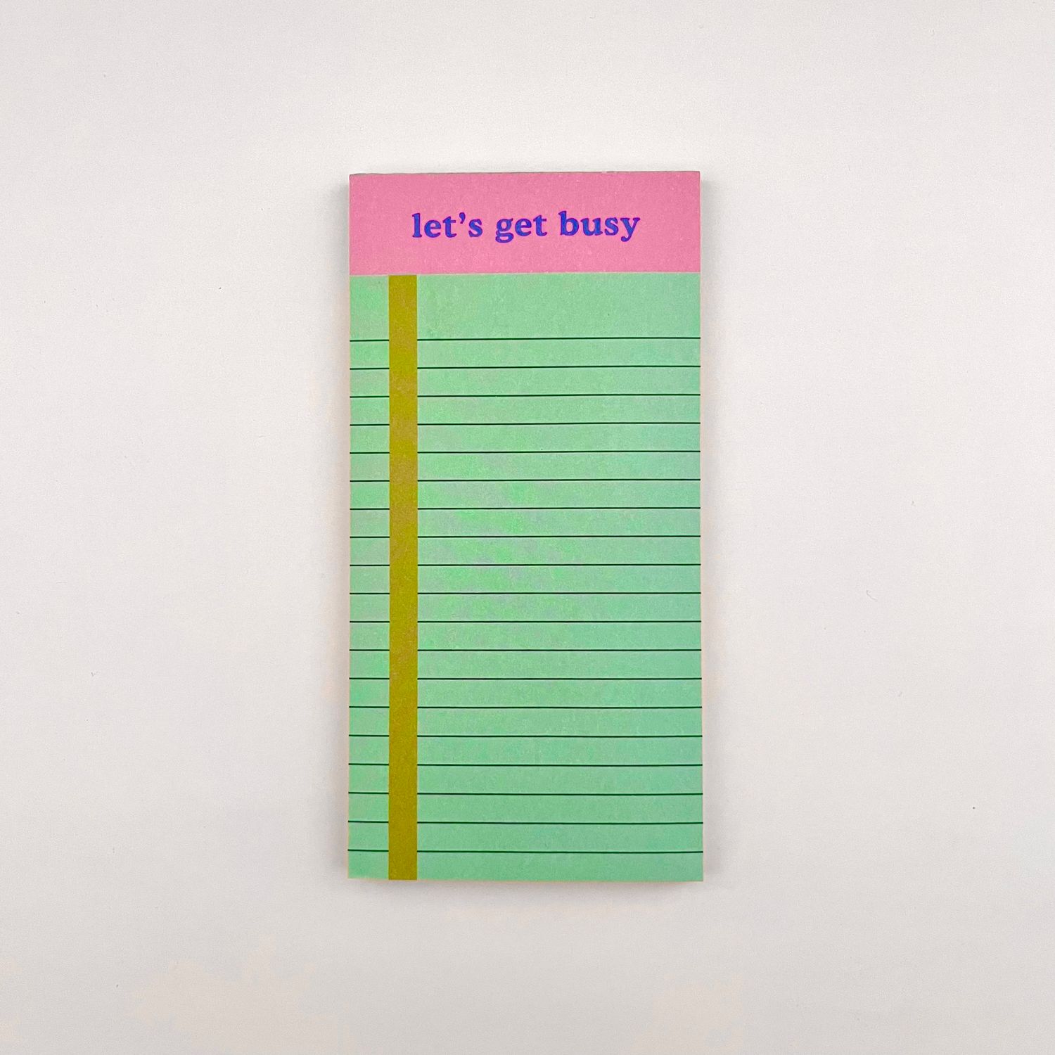 Tearaway Notepad, Style: Let&#39;s Get Busy