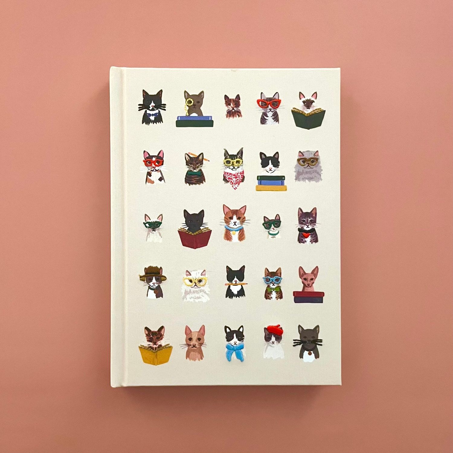 Rifle Paper Studious Cats Embroidered Journal