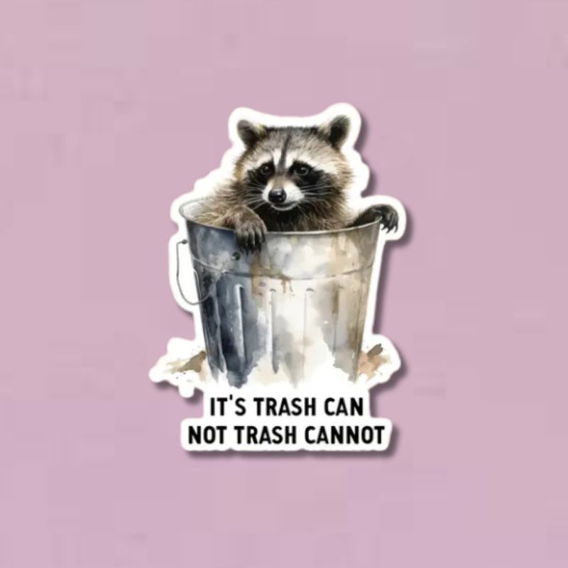 It&#39;s Trash Can Sticker