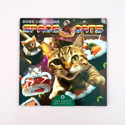 2026 Space Cats Mini Calendar