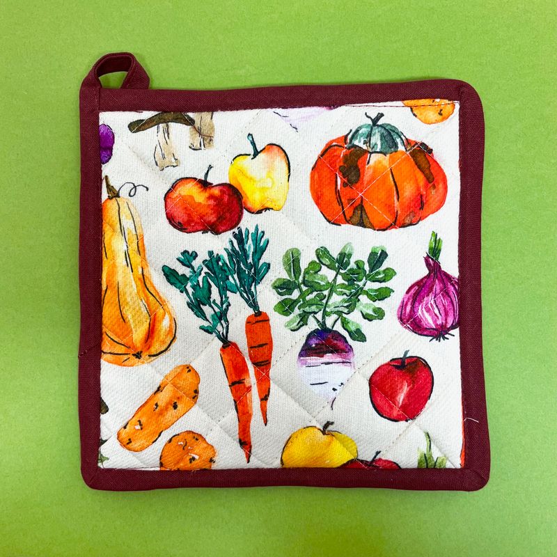 Veggie Stand Spruce Potholder