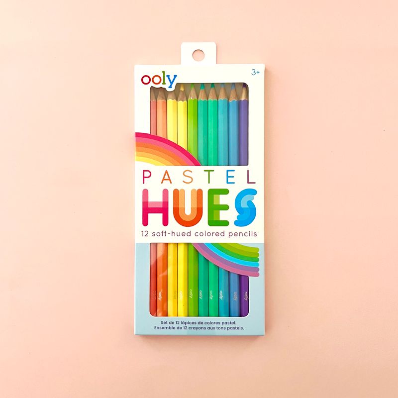 Pastel Hues Colored Pencils S/12