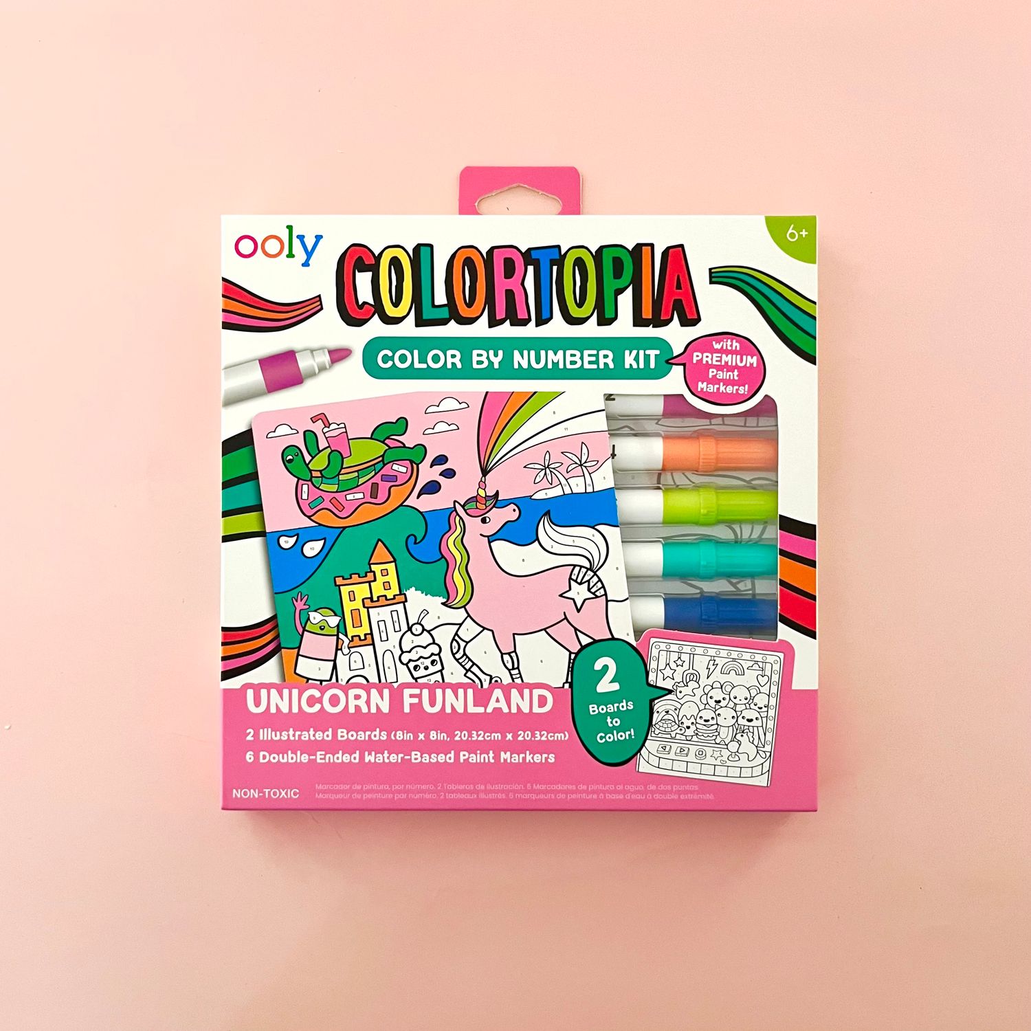 Colortopia Paint Marker By Number Kit - Unicorn Funland