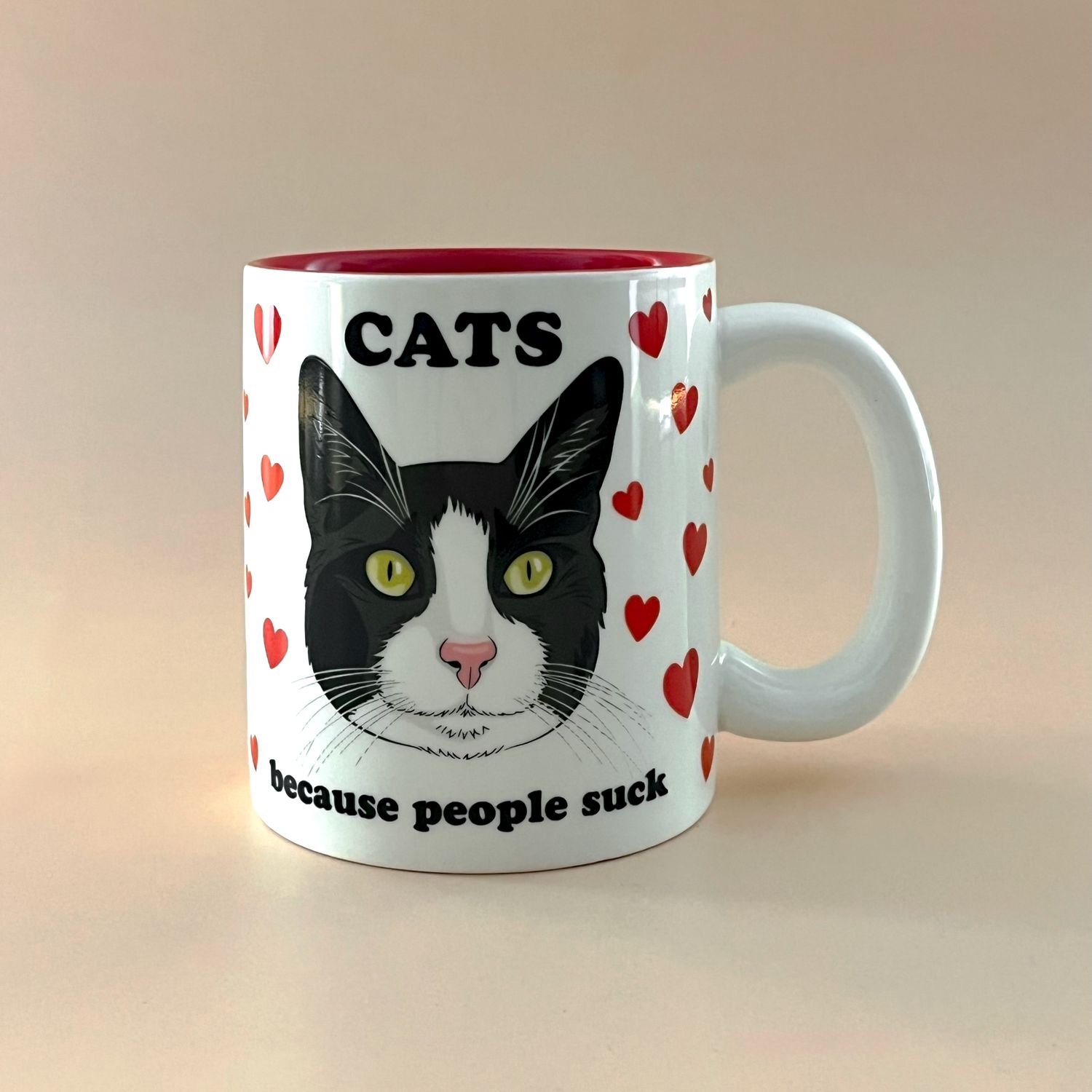 Cats Because People Suck Mug