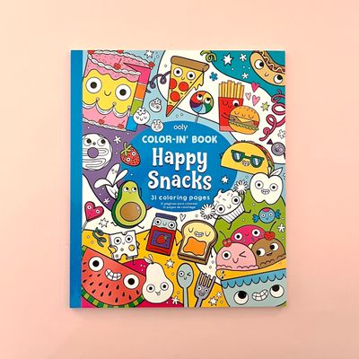 Color-in Book: Happy Snacks