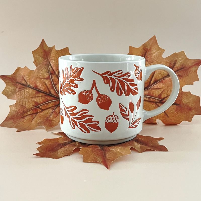 Oak and Acorn Stacking Mug