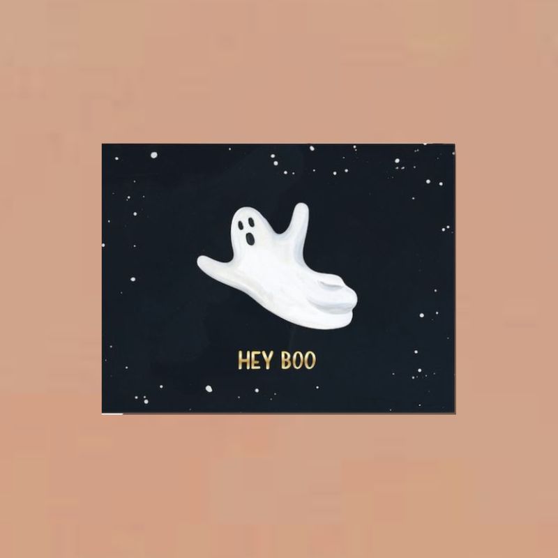 Hey Boo Ghost Card