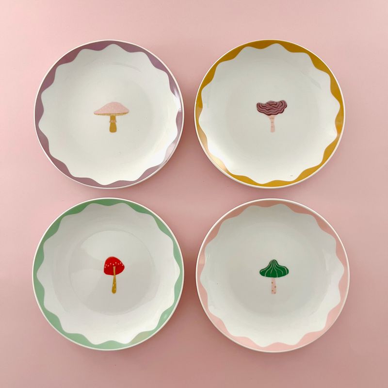 Mushroom Gems Appetizer Plates