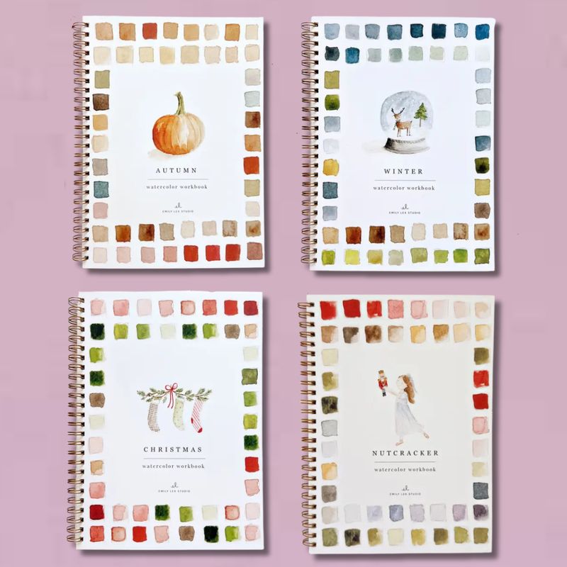 Holiday Watercolor Workbook