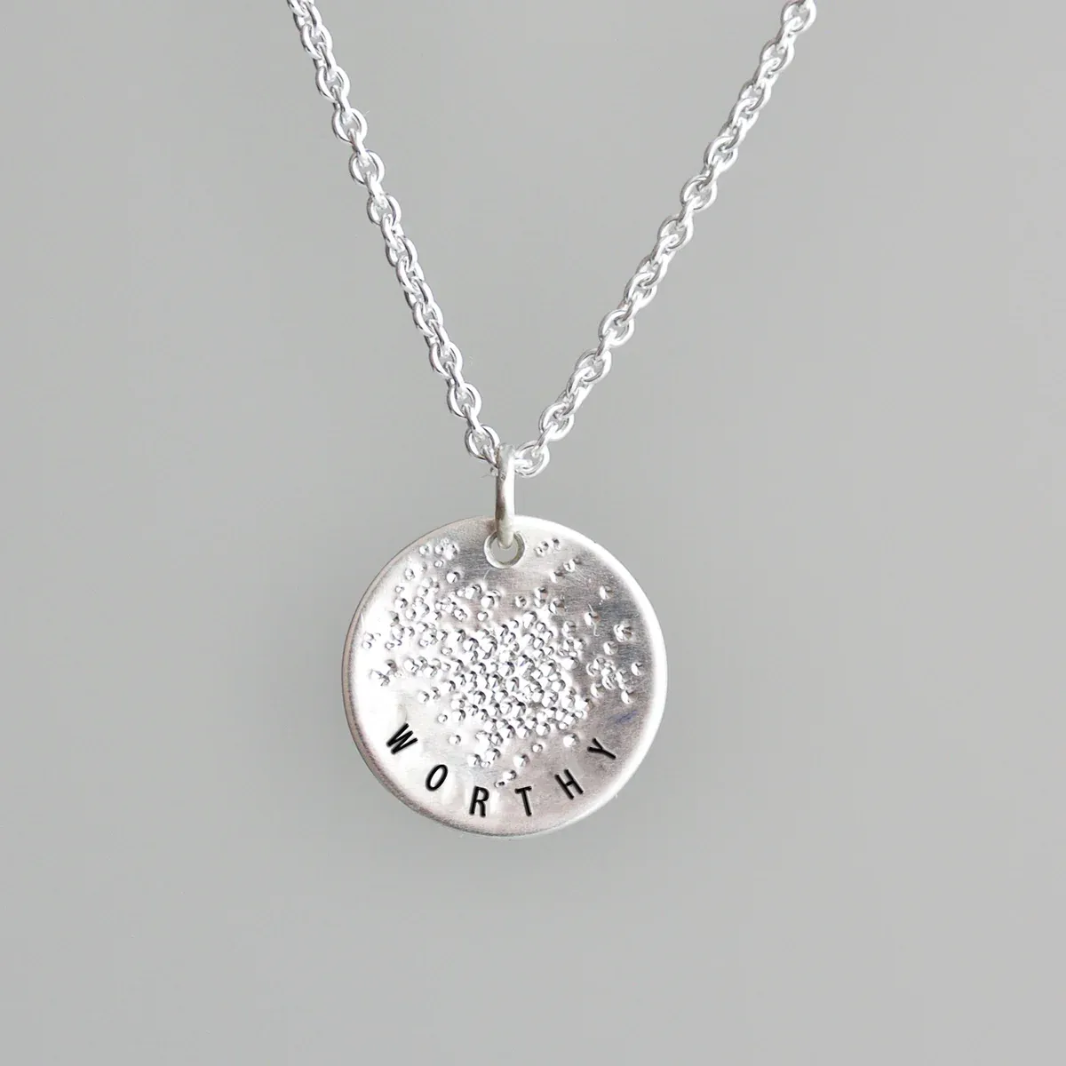 Custom Stamped Mini Coin Necklace