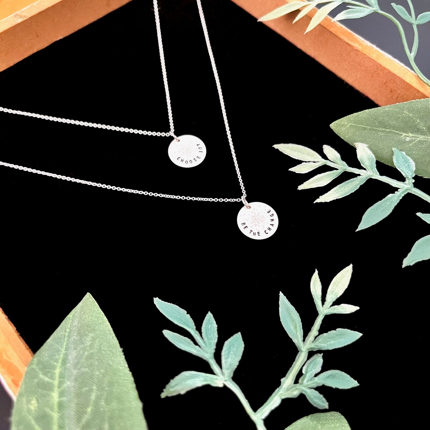 Custom Stamped Mini Coin Necklace