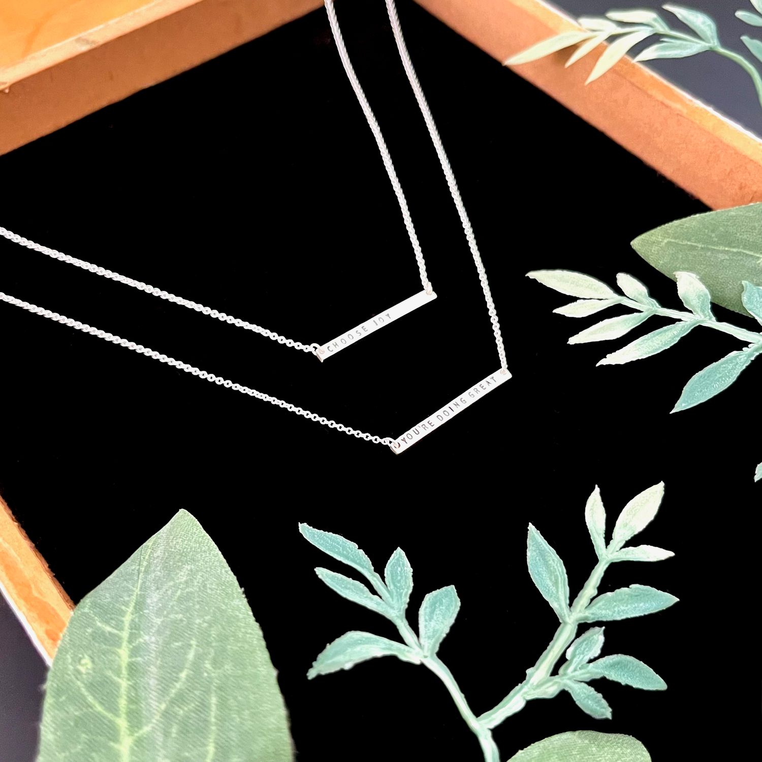 Custom Stamped Horizon Necklace