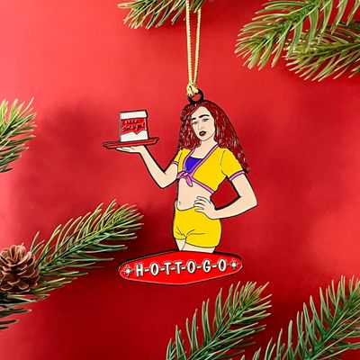 Hot To Go Enamel Ornament