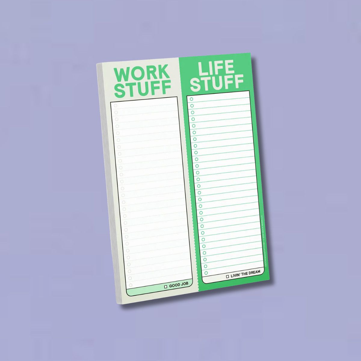 Knock Knock Perforated Pad, Style: Work Stuff / Life Stuff