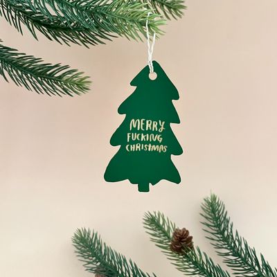 Large Merry Fucking Christmas Ornament