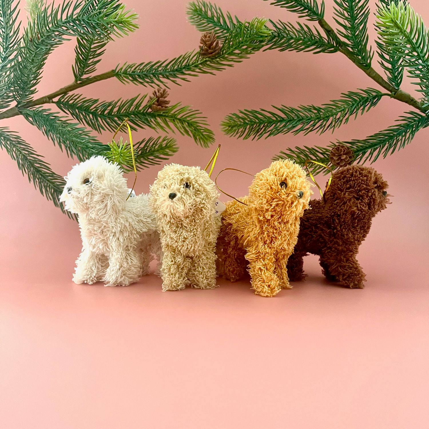 Furry Poodle Ornament