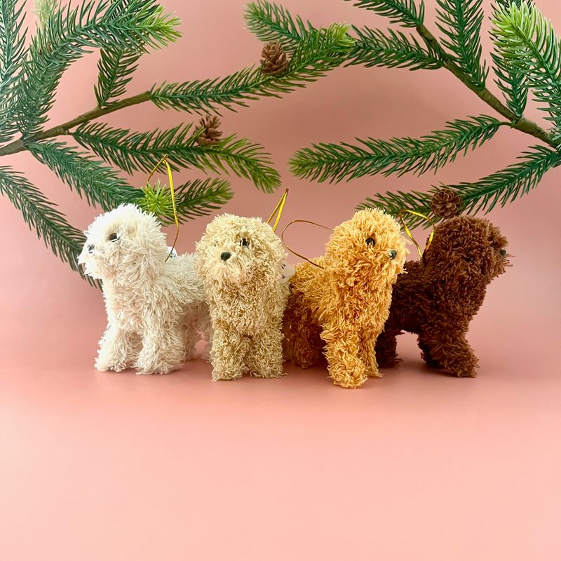 Furry Poodle Ornament
