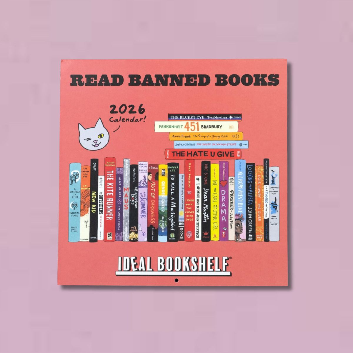 2026 Banned Books Wall Calendar by Ideal Bookshelf