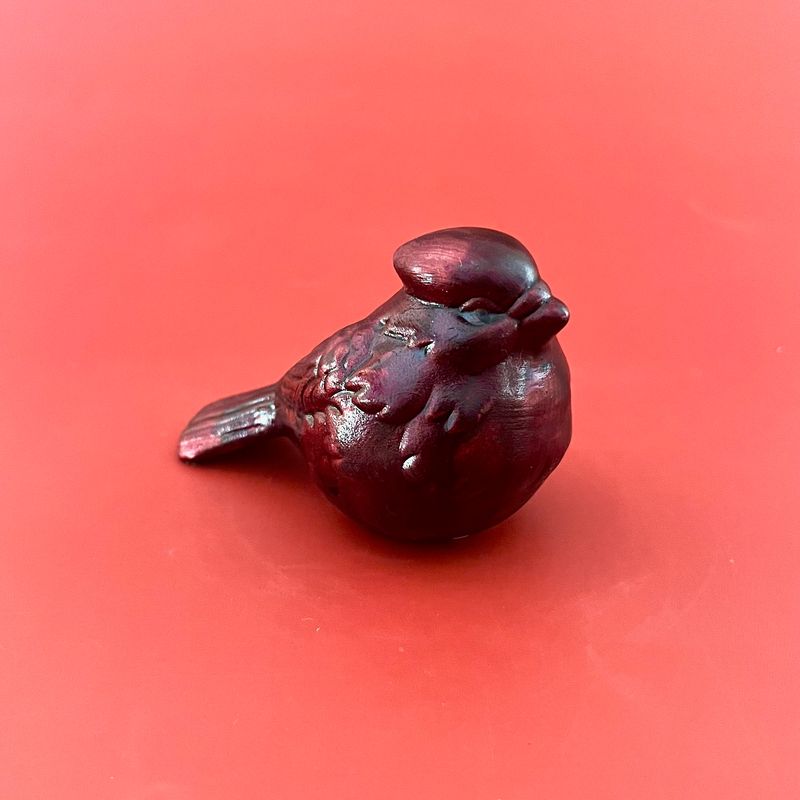 Red Ceramic Cardinal, 3.5&quot;