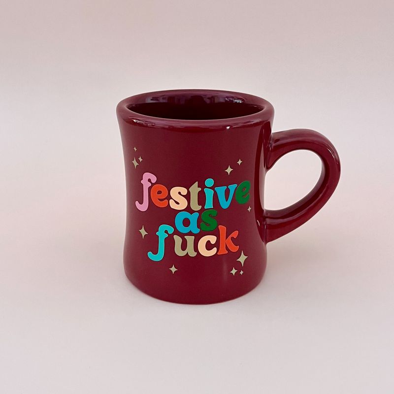 TOOT Holiday Diner Mug Festive as Fuck