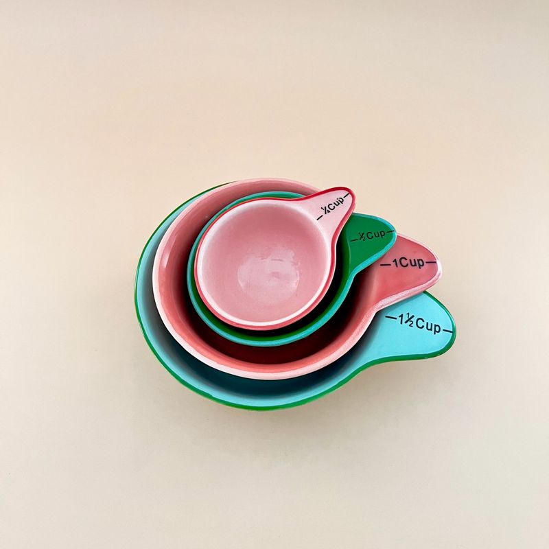 Holiday Stoneware Measuring Cups