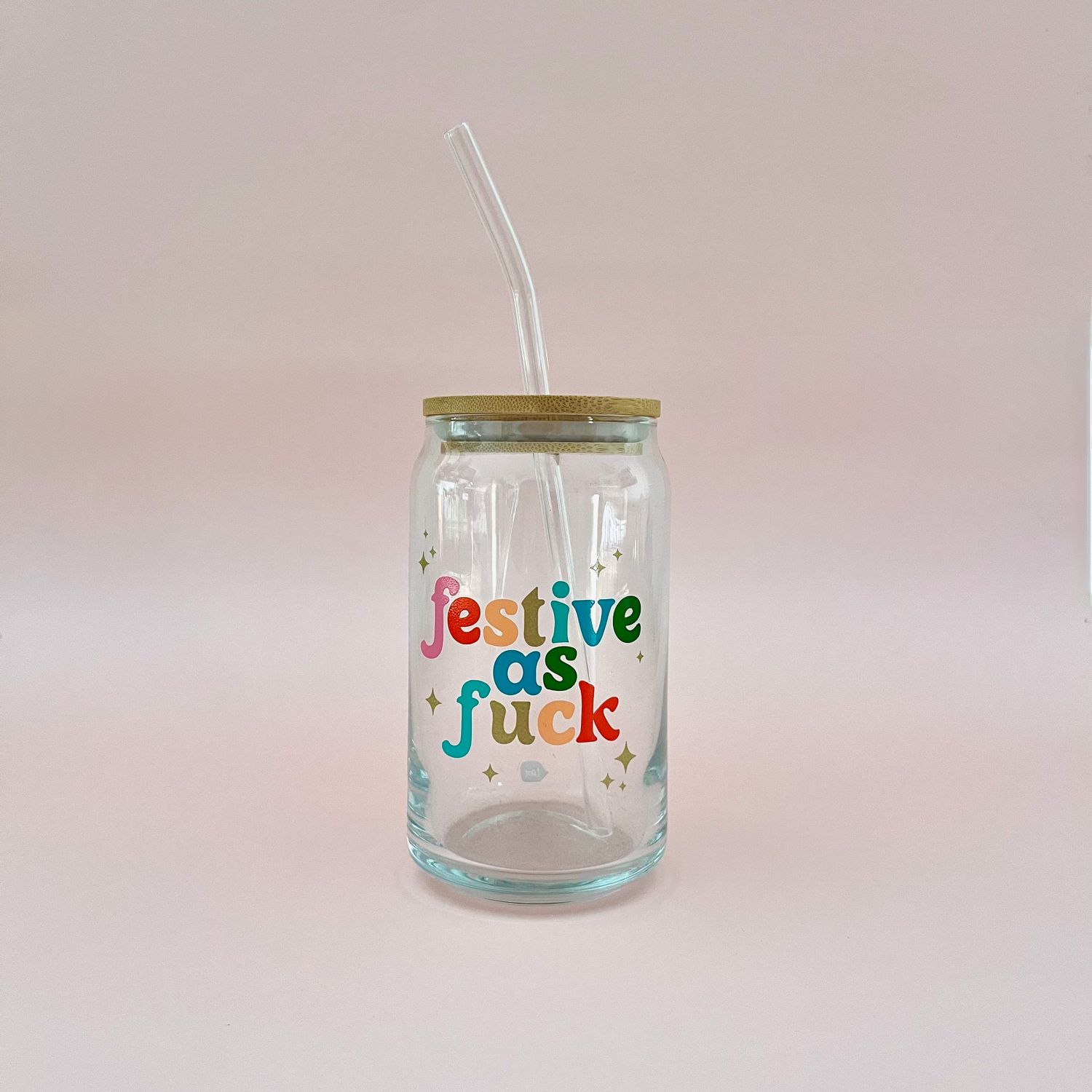 TOOT Holiday Can Glass Festive as Fuck