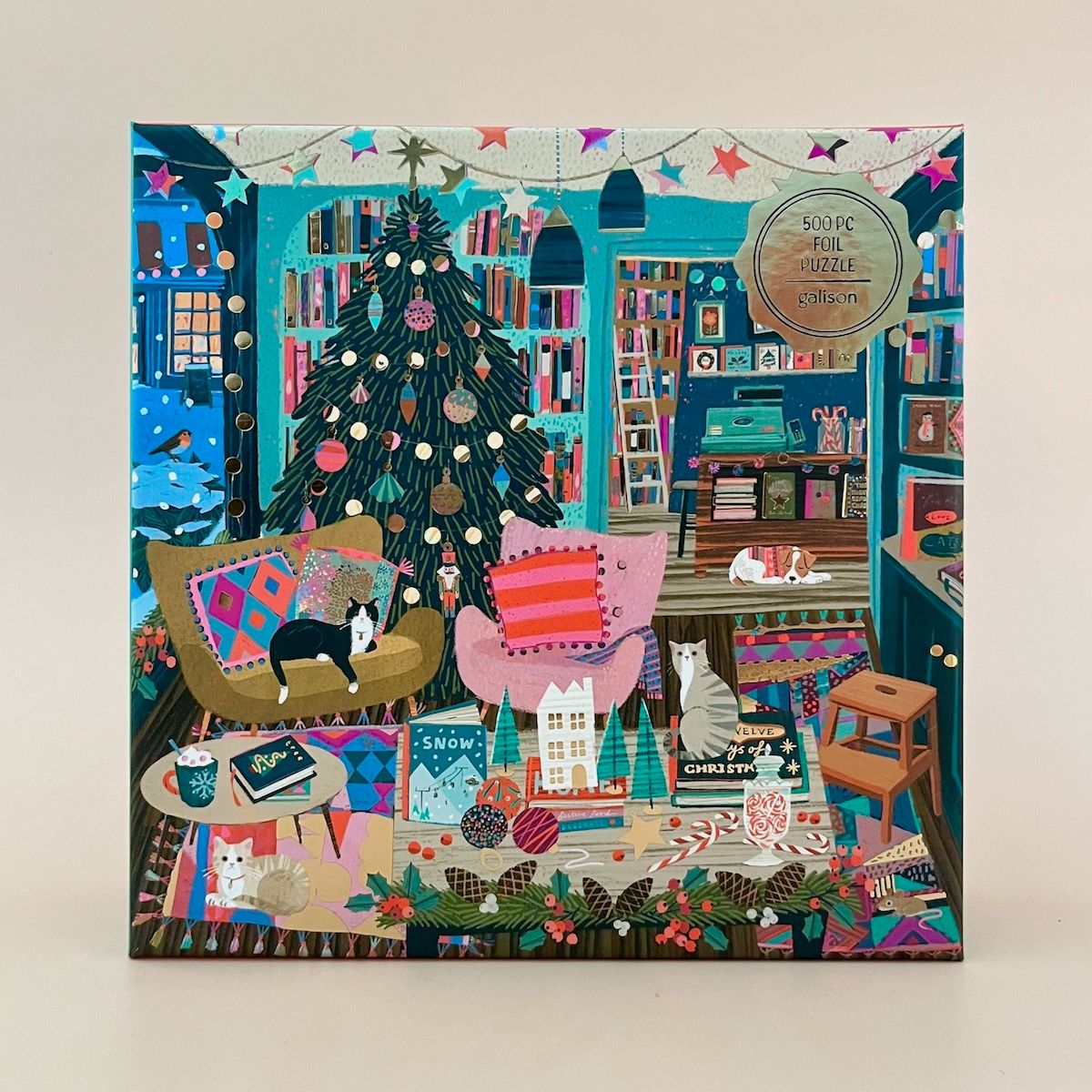 Season&#39;s Reading 500 Piece Foil Puzzle