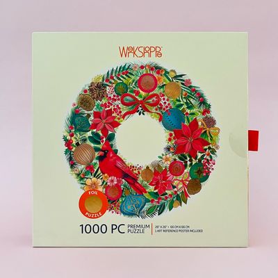 Holiday Wreath 1000 Piece Puzzle