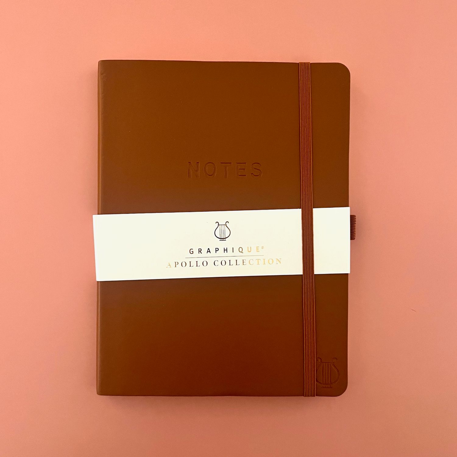 Apollo Collection Brown 6 x 8 Vegan Leather Journal