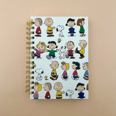 Peanuts Gang 6 x 8 Spiral Hard Cover Journal