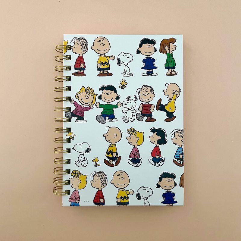 Peanuts Gang 6 x 8 Spiral Hard Cover Journal