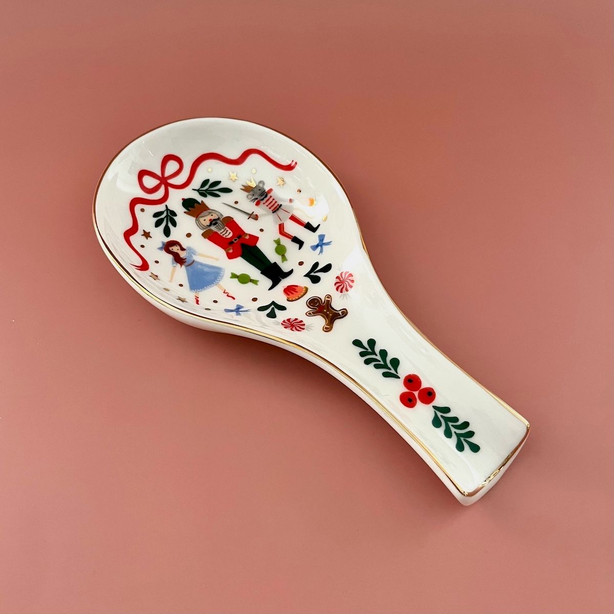 Nutcracker Porcelain Spoon Rest
