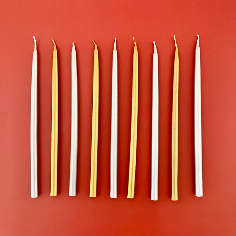 S/24 10&quot; Unscented Thin Taper Candles