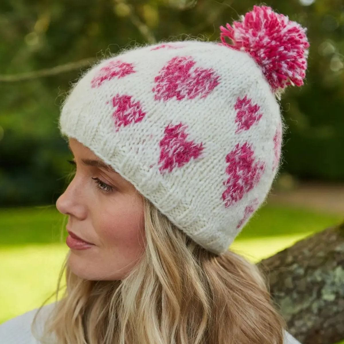 Winter 25 Pachamama Knit Bobble Hat, Style: Sweetheart