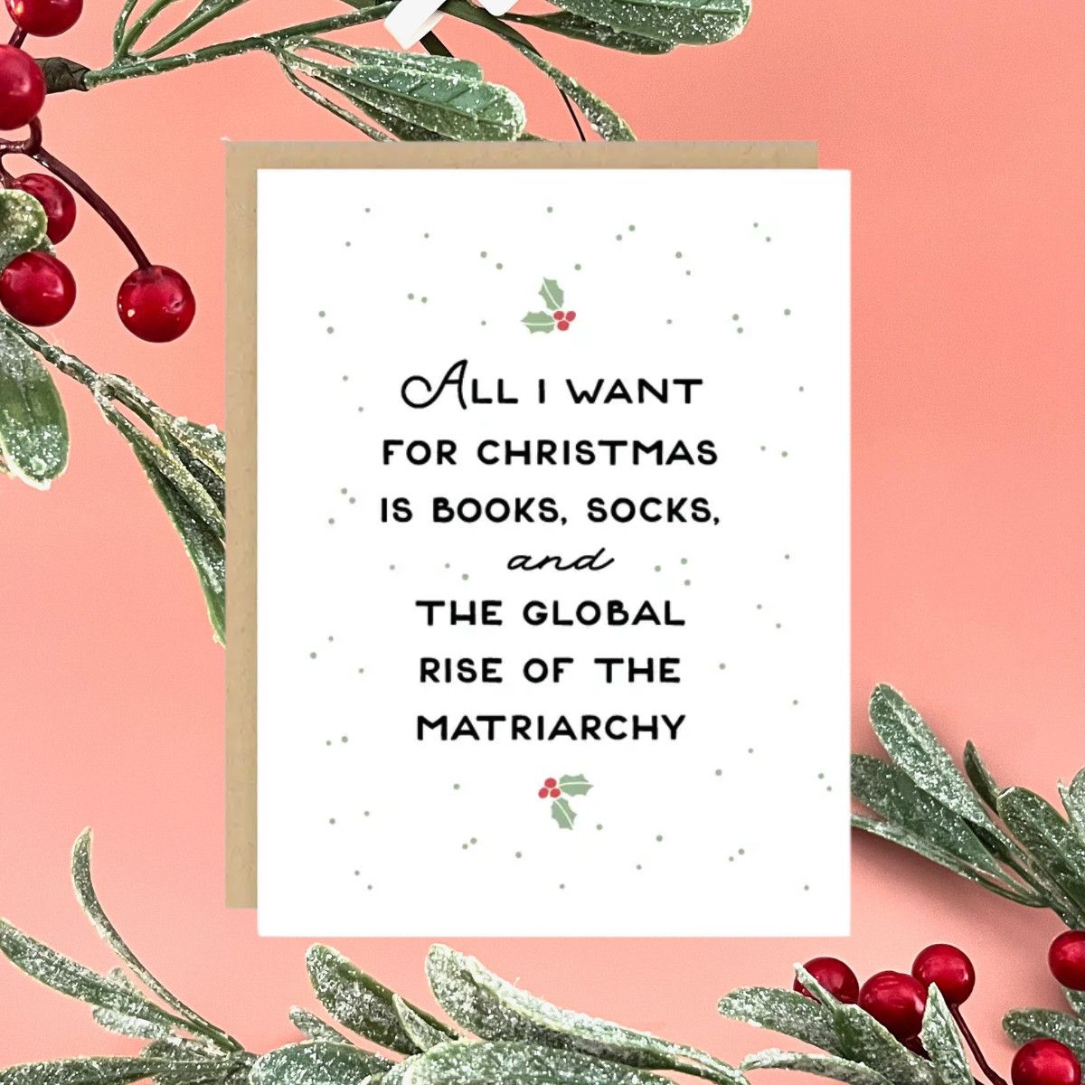 Single Rise of the Matriarchy Holiday Card
