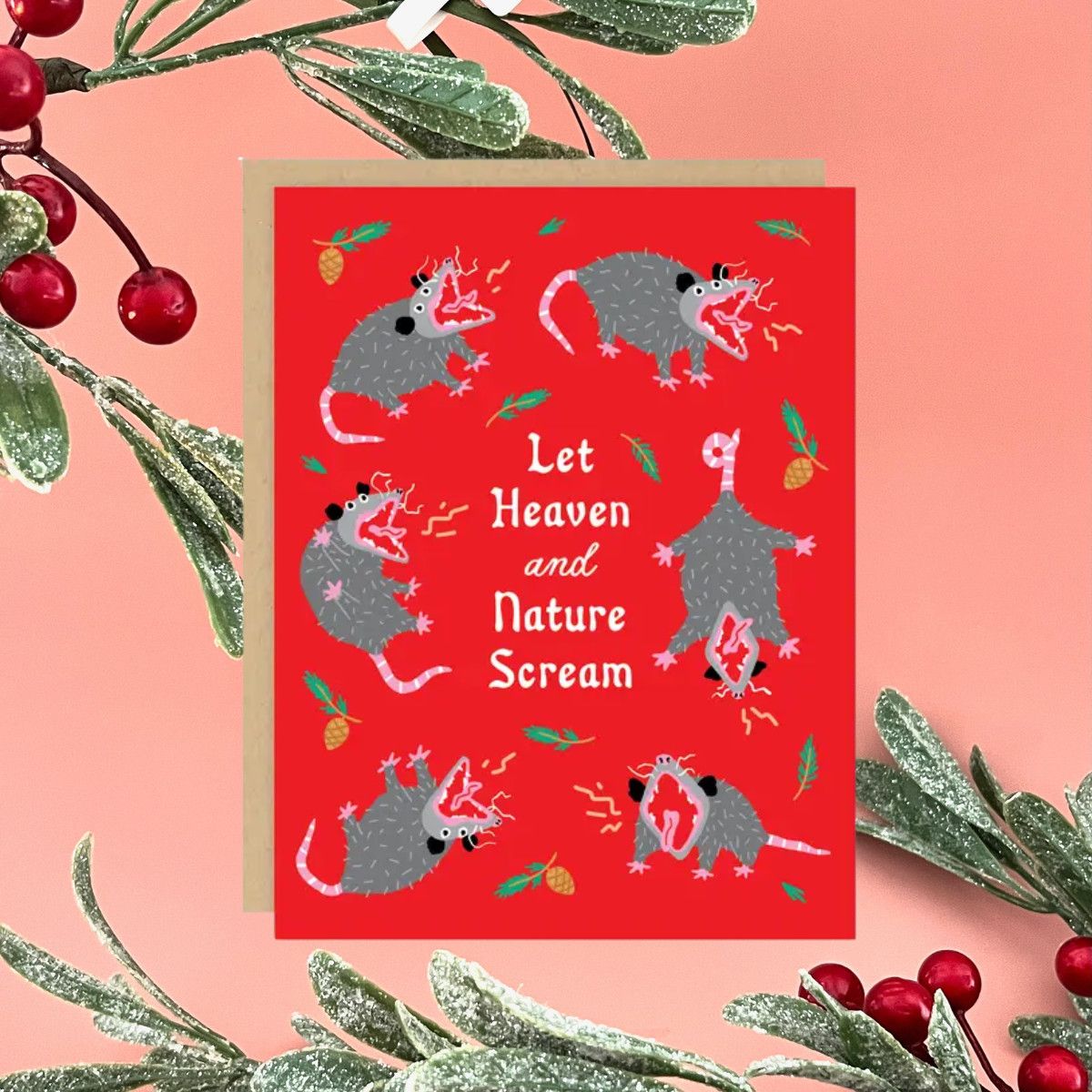 Nature Scream Holiday Card