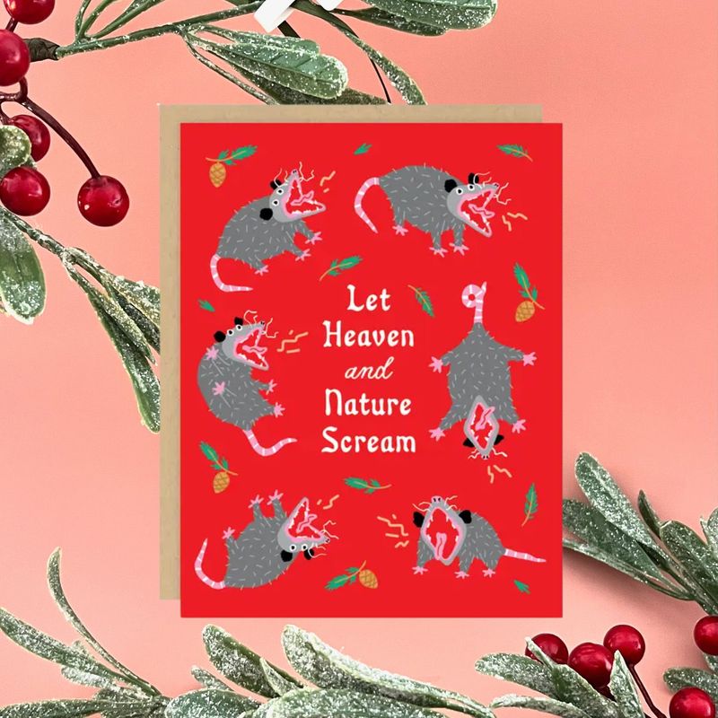 Nature Scream Holiday Card