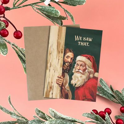 We Saw That Holiday Card