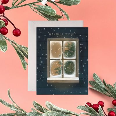 Frosty Window Holiday Card