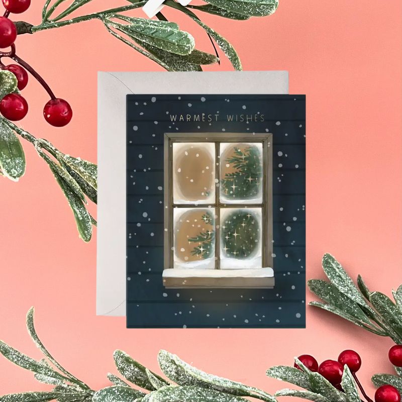 Frosty Window Holiday Card