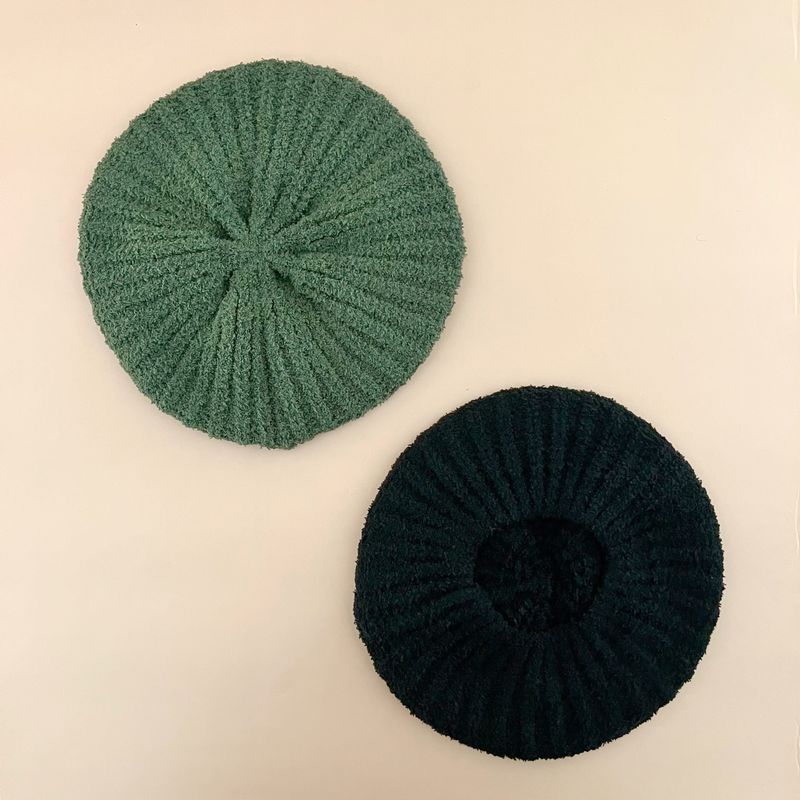 Boucle Rib Knit Beret