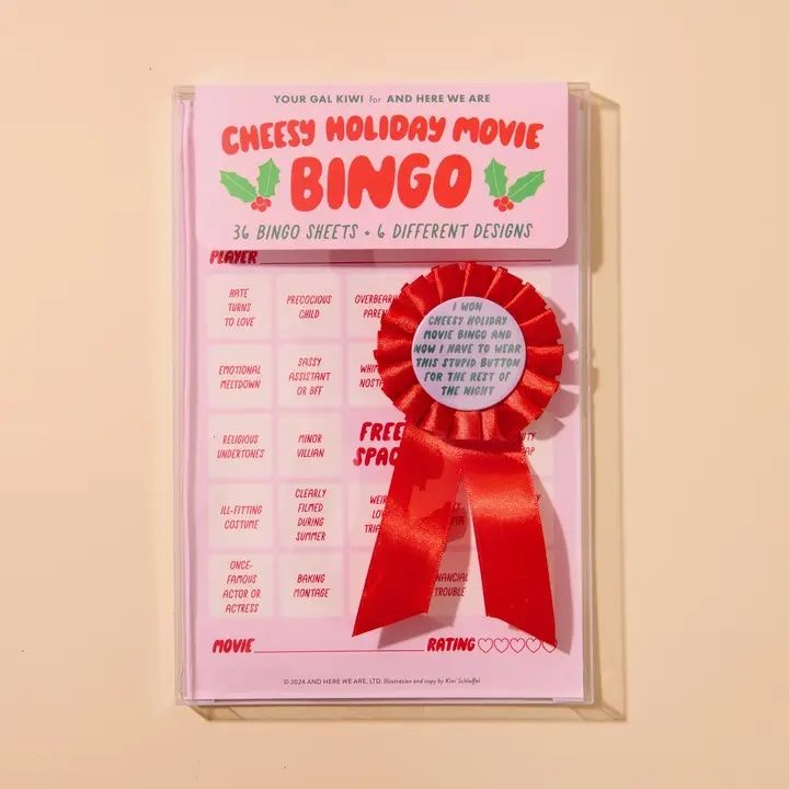 Movie Night Bingo Cheesy Holiday Movie