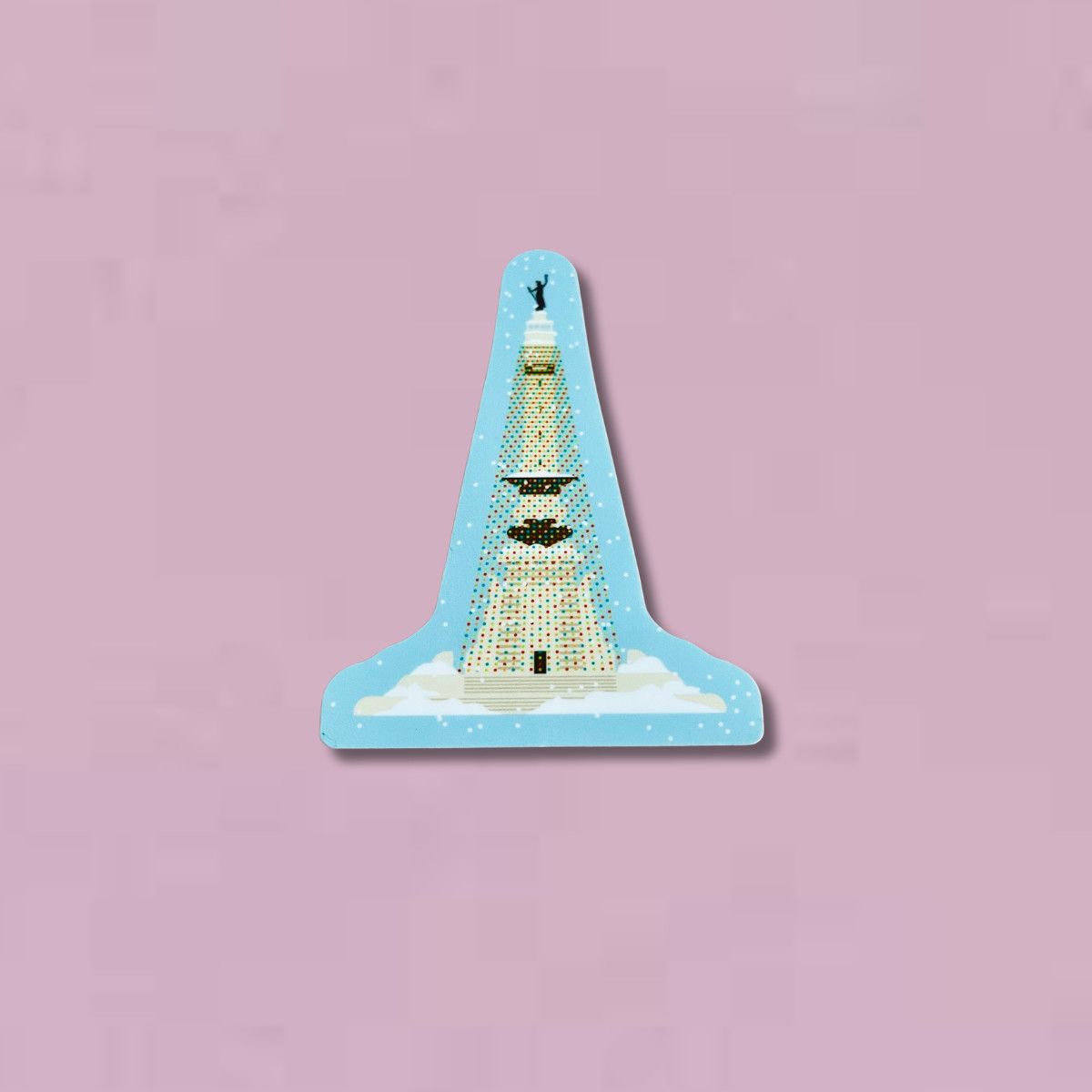 Holiday Monument Vinyl Sticker by local Timberjack Goods