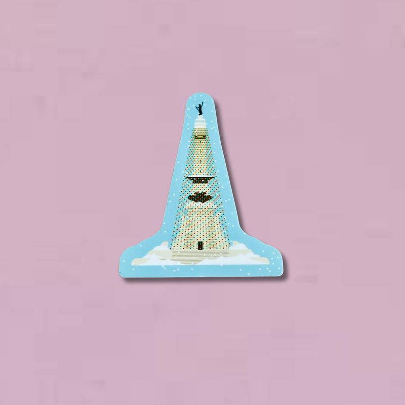 Holiday Monument Vinyl Sticker by local Timberjack Goods