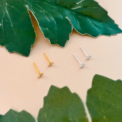 Tiny Marquise CZ Stud Earrings