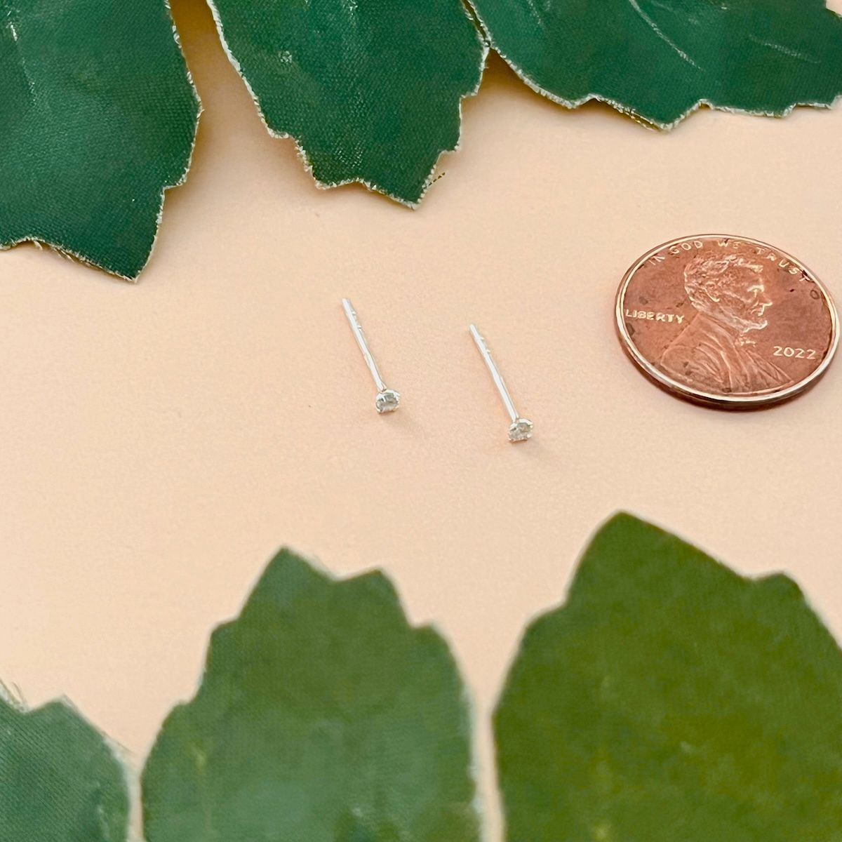 Micro CZ Stud, Color: SS