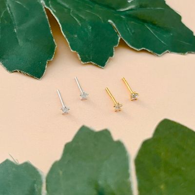 Mini CZ Star Stud Earrings